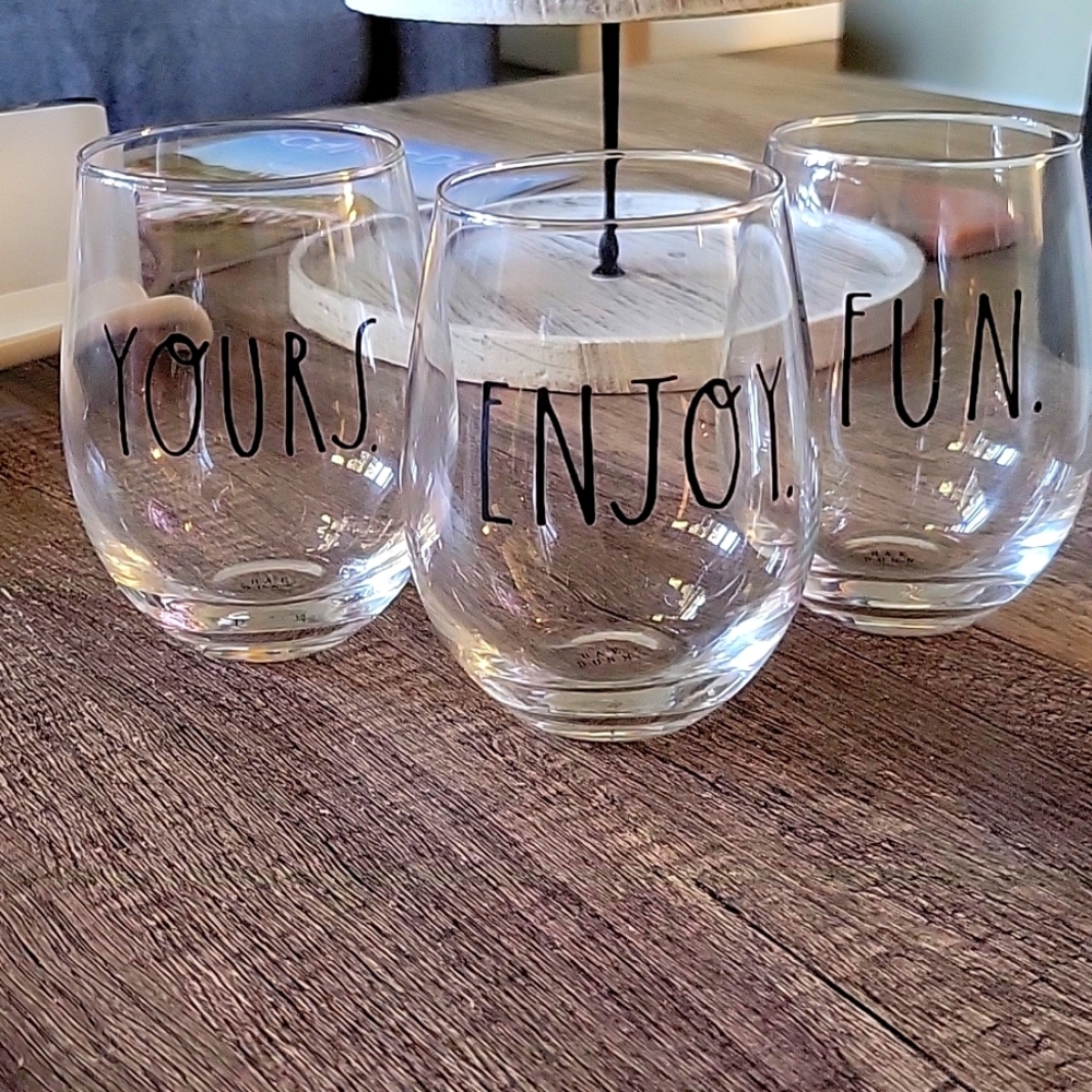 3 Rae Dunn Wine Tumbler
